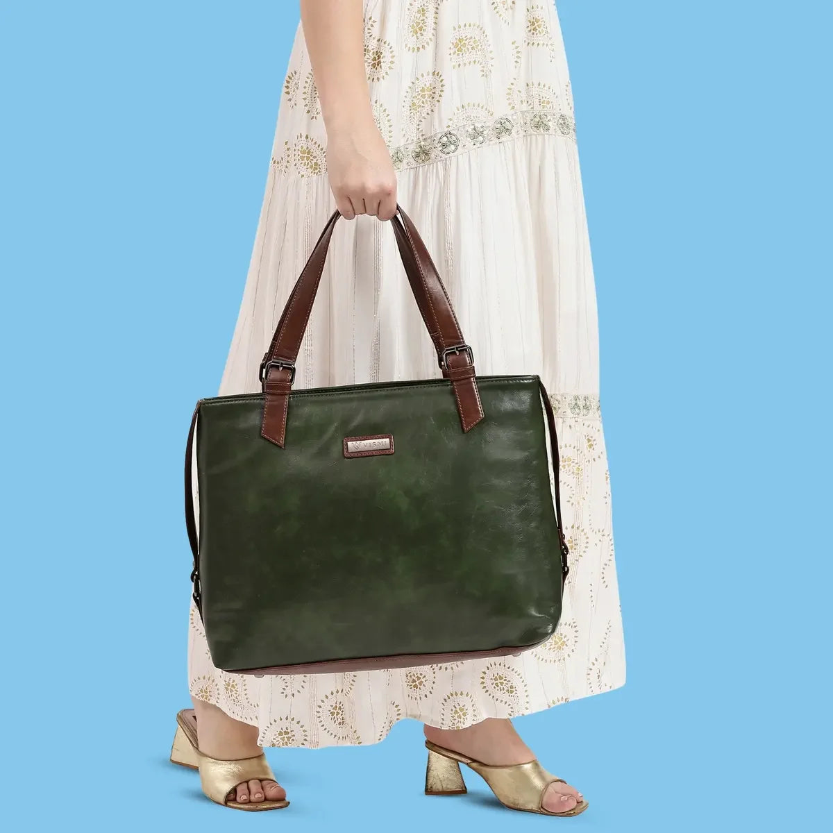 Timeless Classic Work Tote Bag - Olive Green