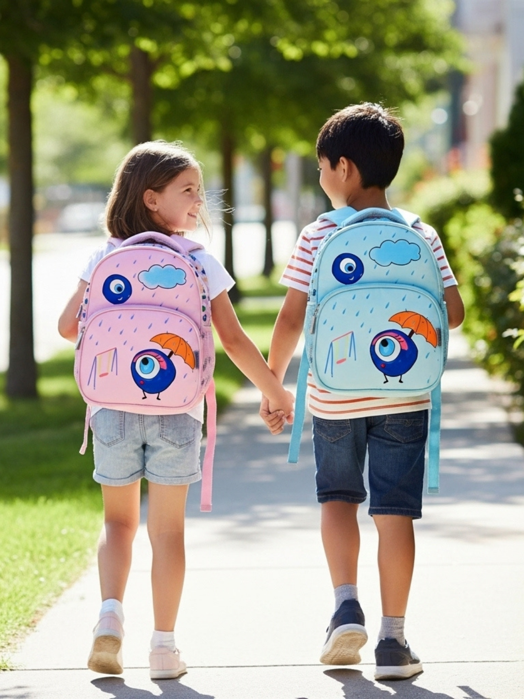 Everyday Essentials Pre School Bag - Evil Eye Pink