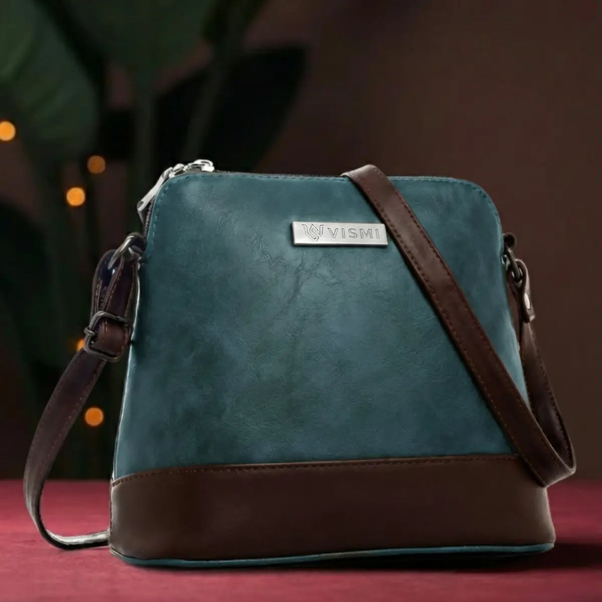 Timeless Luxe Women's Sling Bag - Teal blue