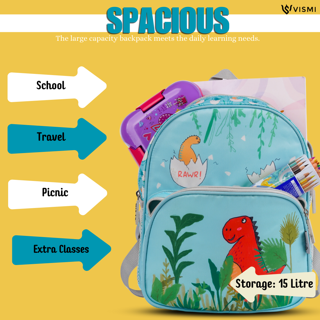 Everyday Essentials Pre School Bag - Dinosaur