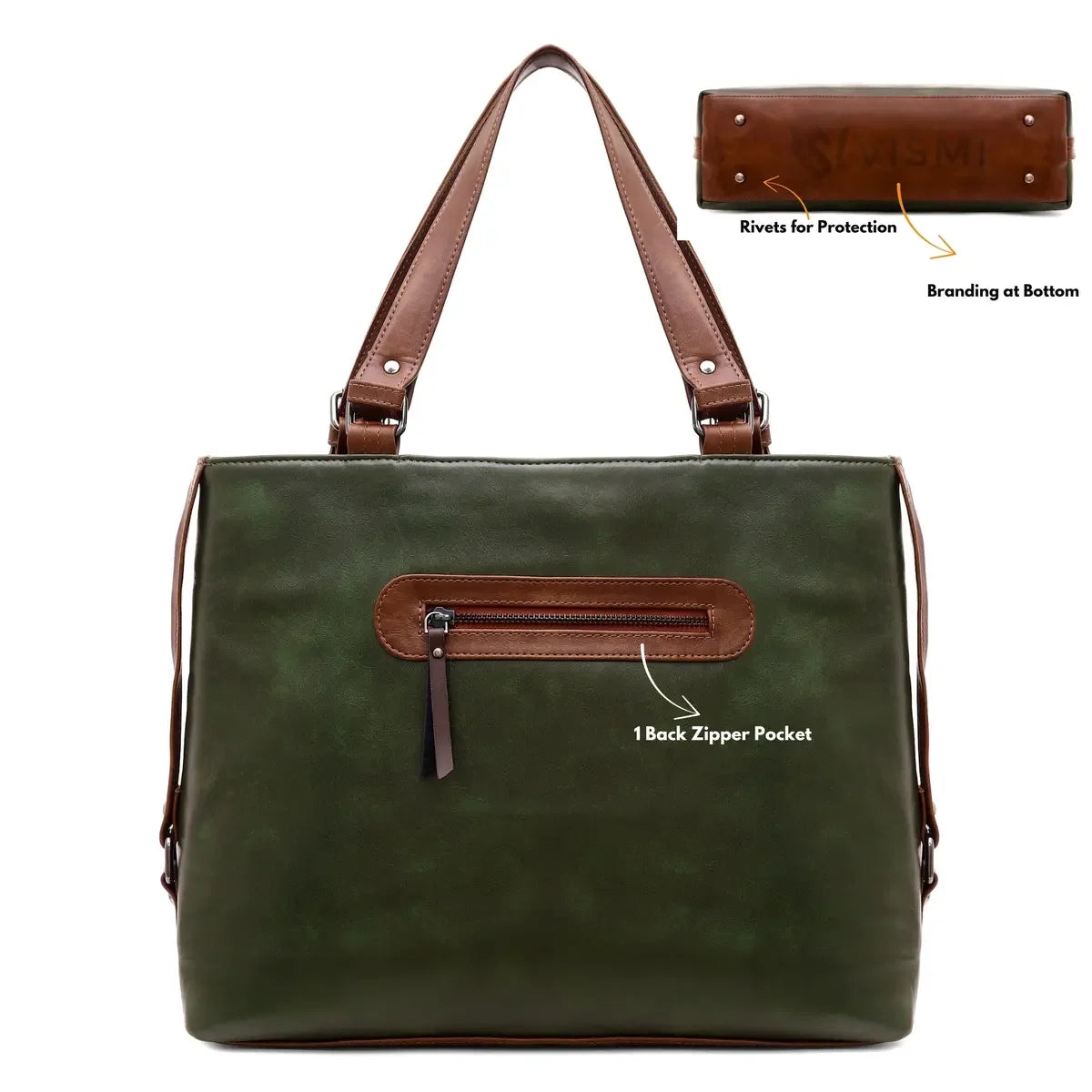 Timeless Classic Work Tote Bag - Olive Green