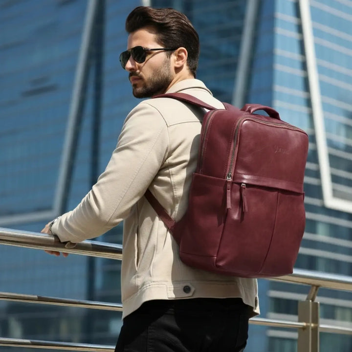 Timeless Voyager Laptop Backpack - Wine