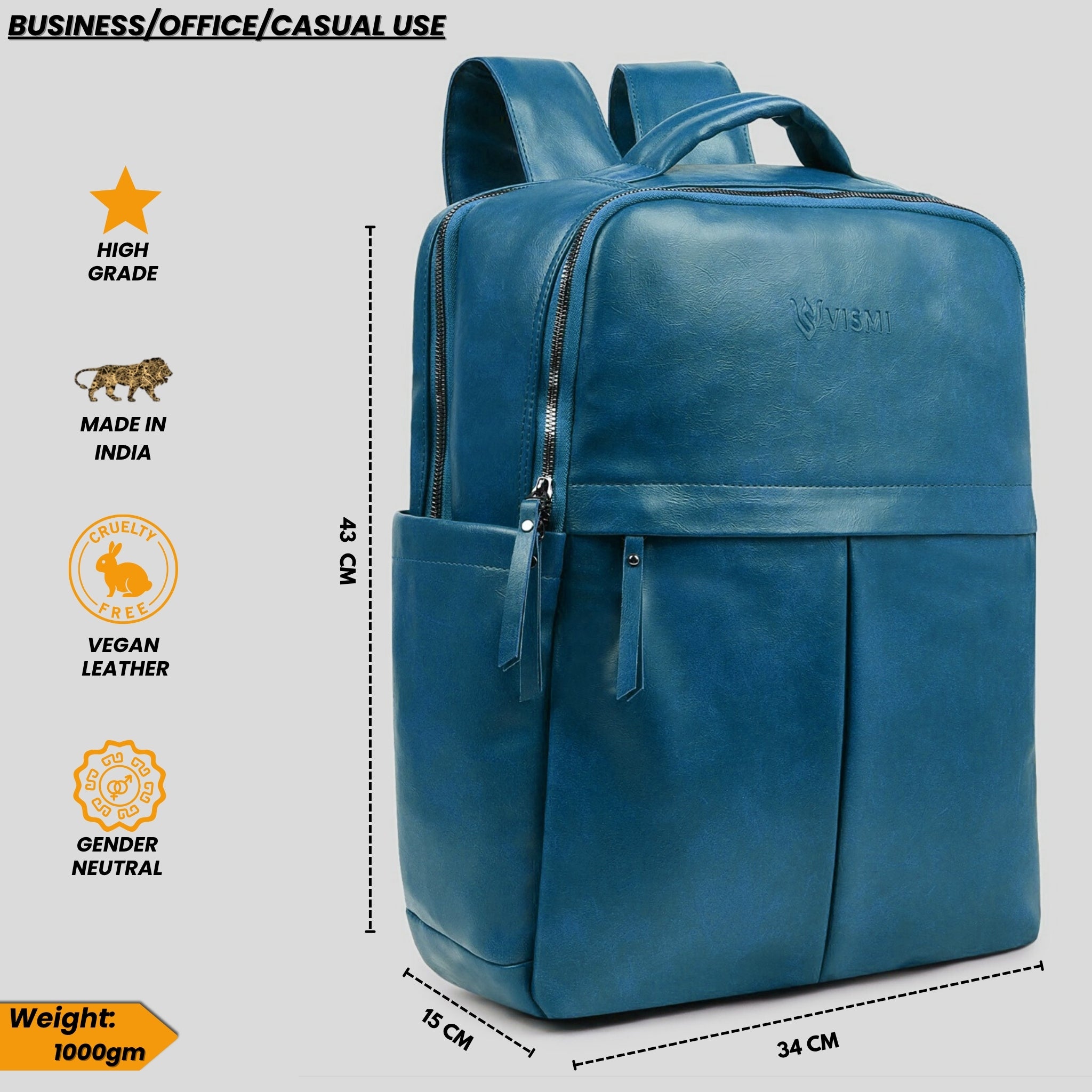 Timeless Voyager Laptop Backpack - Teal Blue