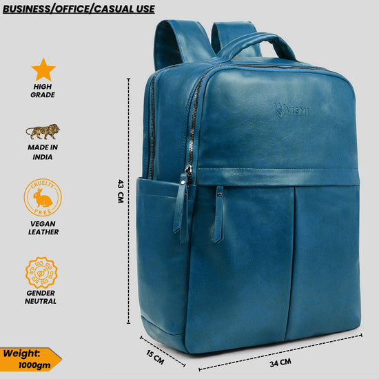 Timeless Voyager Laptop Backpack - Teal Blue