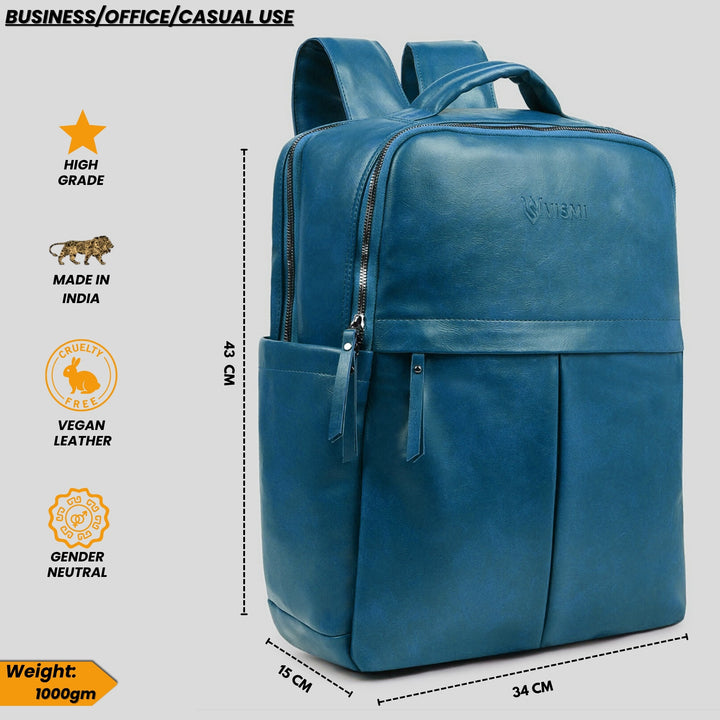 Timeless Voyager Laptop Backpack - Teal Blue