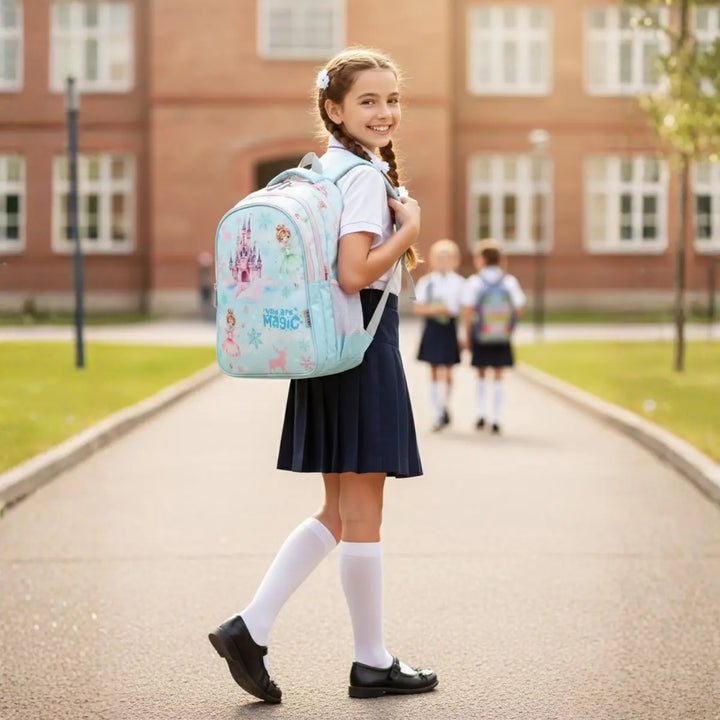 Everyday Essentials Elementary School Bag-Frozen Princess Blue