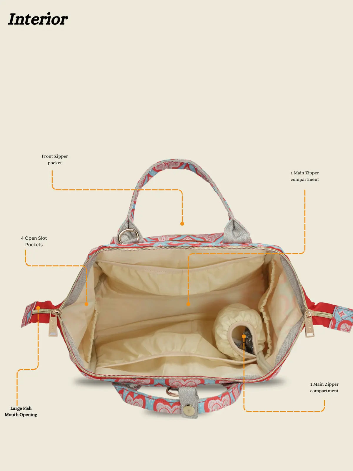 Itsy Bitsy Mini Diaper Bag - Red