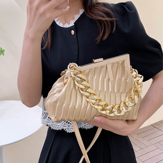 Fashionista Hobo Shoulder Bag- Brown