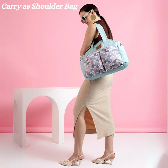 Cuddle Carry Tote Diaper Bag - Turquoise
