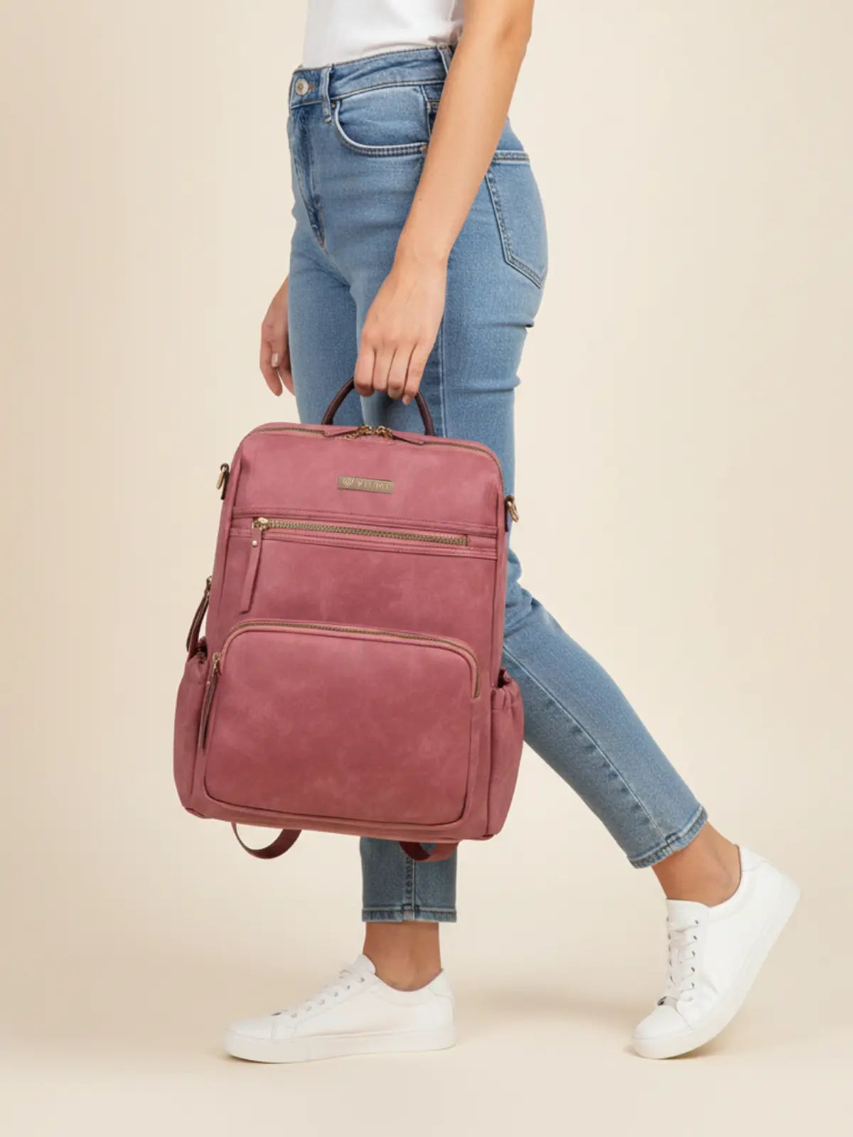 Timeless Diva Women Laptop Backpack - Blush Pink