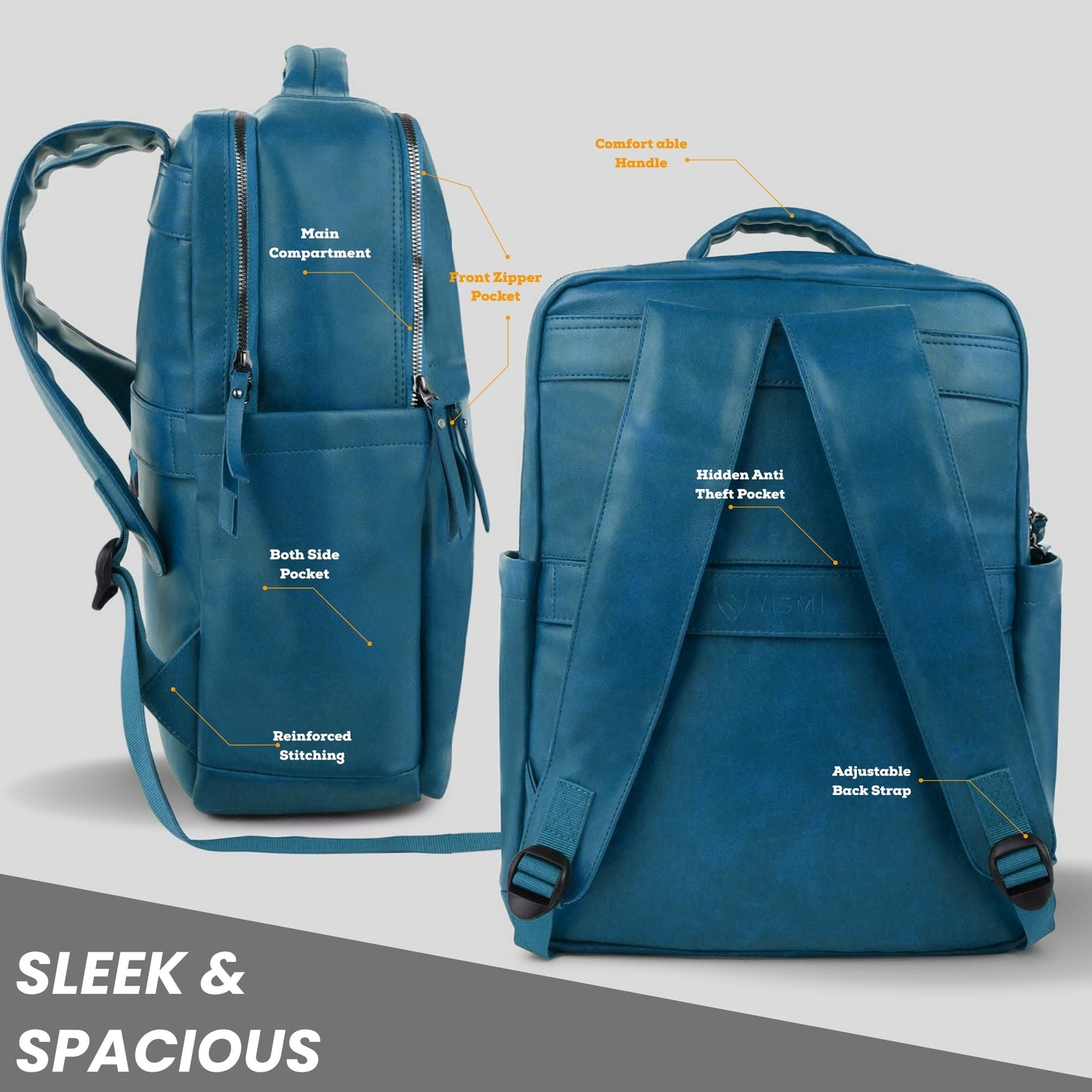 Timeless Voyager Laptop Backpack - Teal Blue