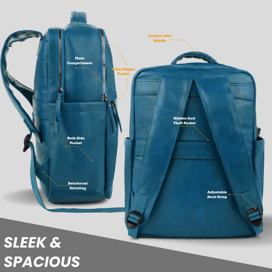 Timeless Voyager Laptop Backpack - Teal Blue
