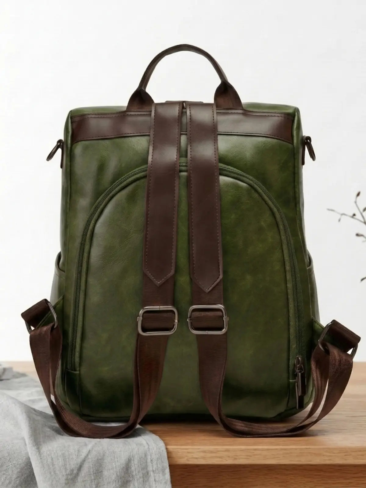 Timeless Kiara Women Backpack Handbag - Olive Green