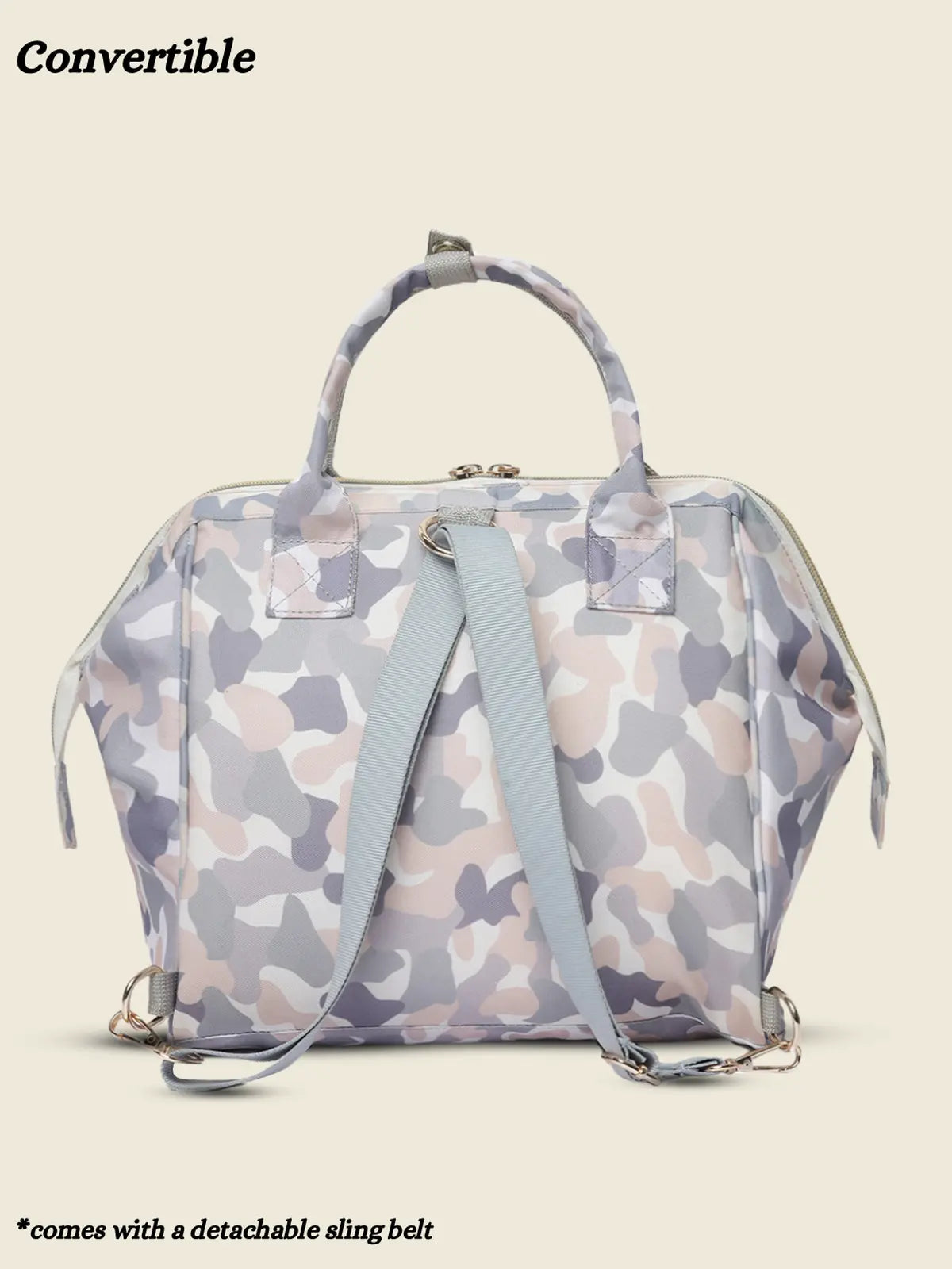 Itsy Bitsy Mini Diaper Bag - White Camoflogue