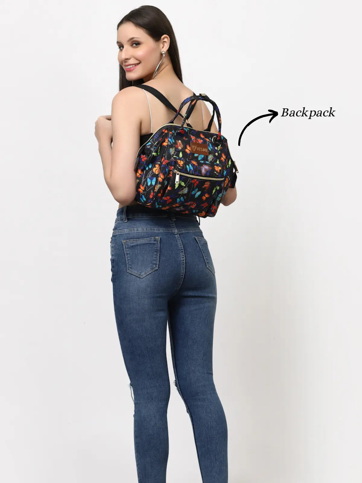 Itsy Bitsy Mini Diaper Bag - Butterfly Black