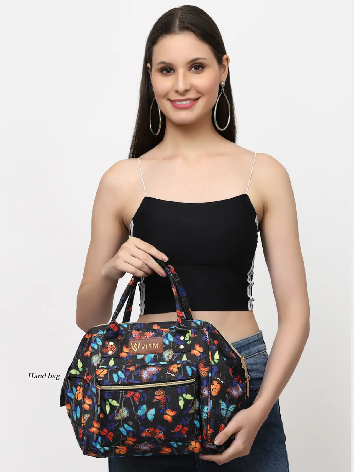 Itsy Bitsy Mini Diaper Bag - Butterfly Black