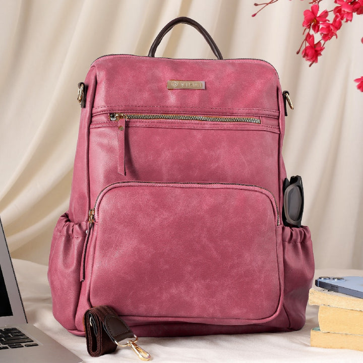 Timeless Diva Women Laptop Backpack - Blush Pink
