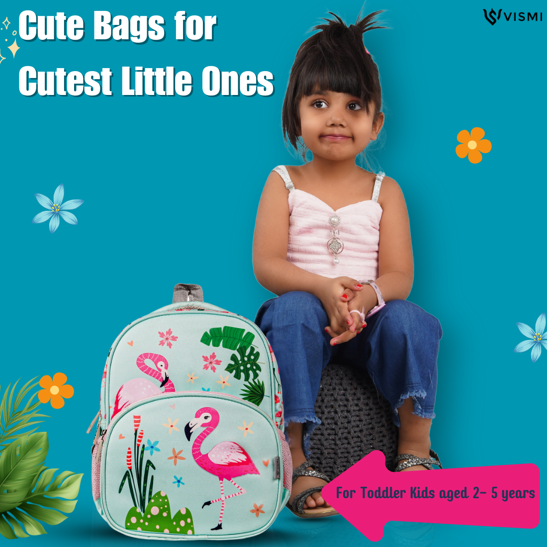 Everyday Essentials Pre School Bag - Flamingo