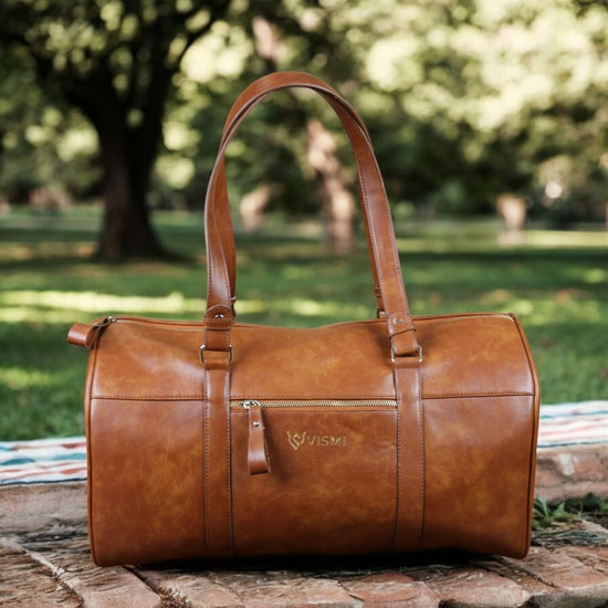 VISMIINTREND Travel Duffel Bags Premium Vegan Leather