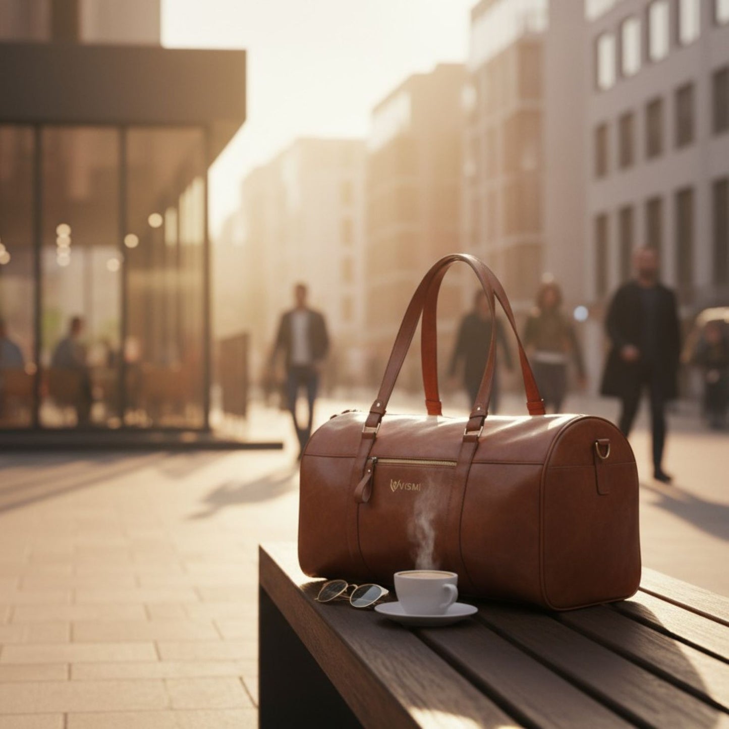 VISMIINTREND Travel Duffel Bags Premium Vegan Leather