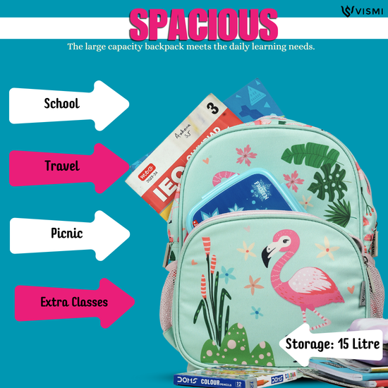 Everyday Essentials Pre School Bag - Flamingo