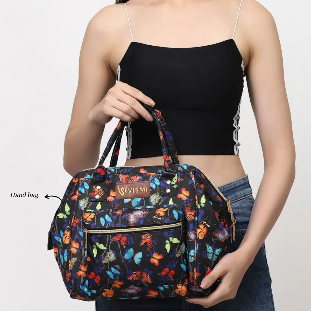 Itsy Bitsy Mini Diaper Bag - Butterfly Black