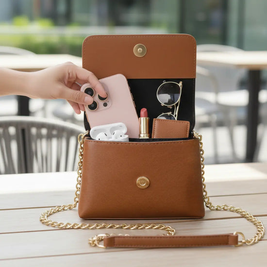 Formé Crossbody Handbag - Tan