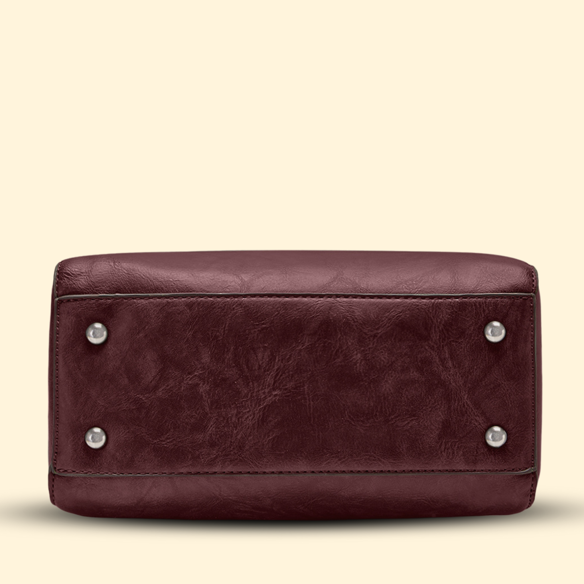 Timeless Elegance Satchel Handbag - Wine