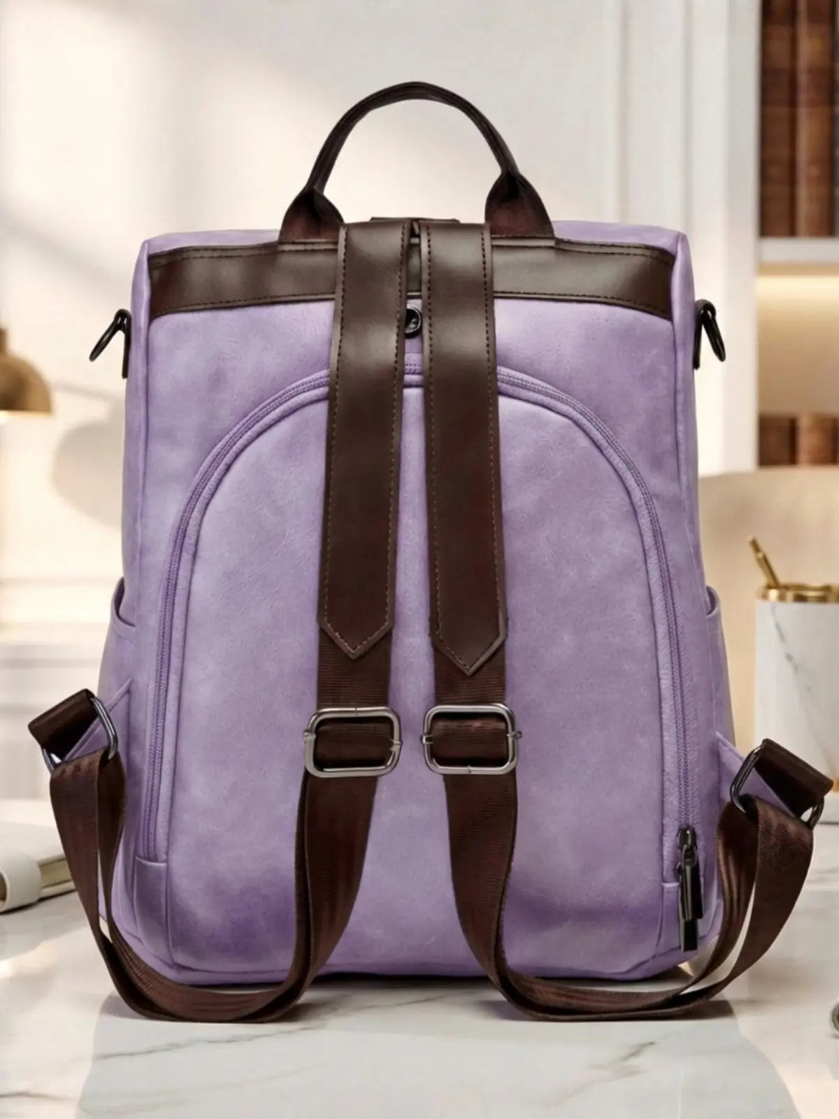 Timeless Aura Women Backpack Handbag - Lavender