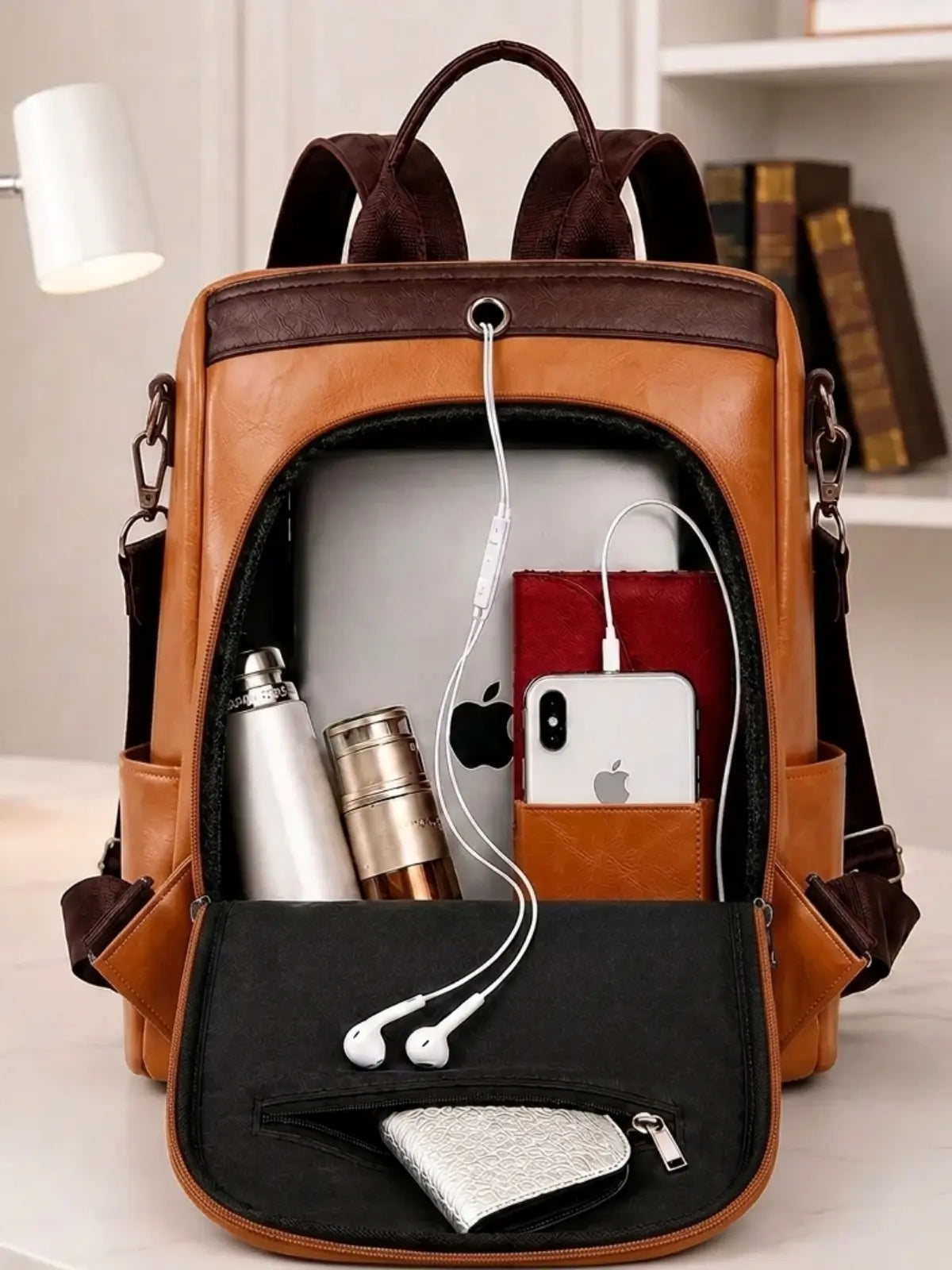 Timeless Kiara Backpack Handbag - Tan