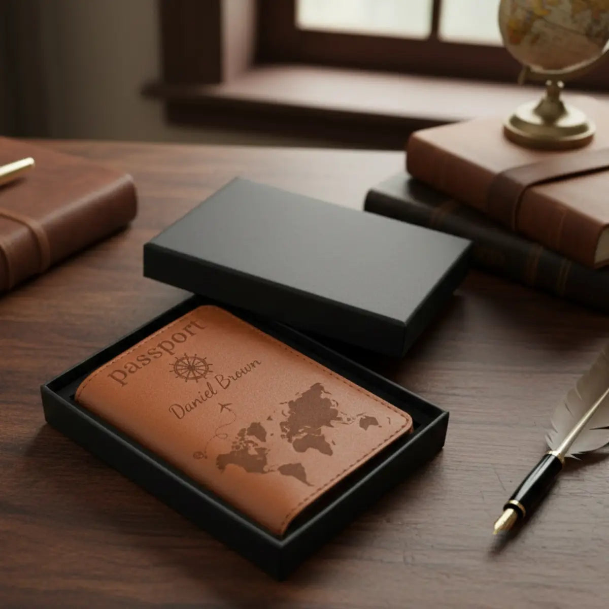 Formé  Passport Slip - Tan