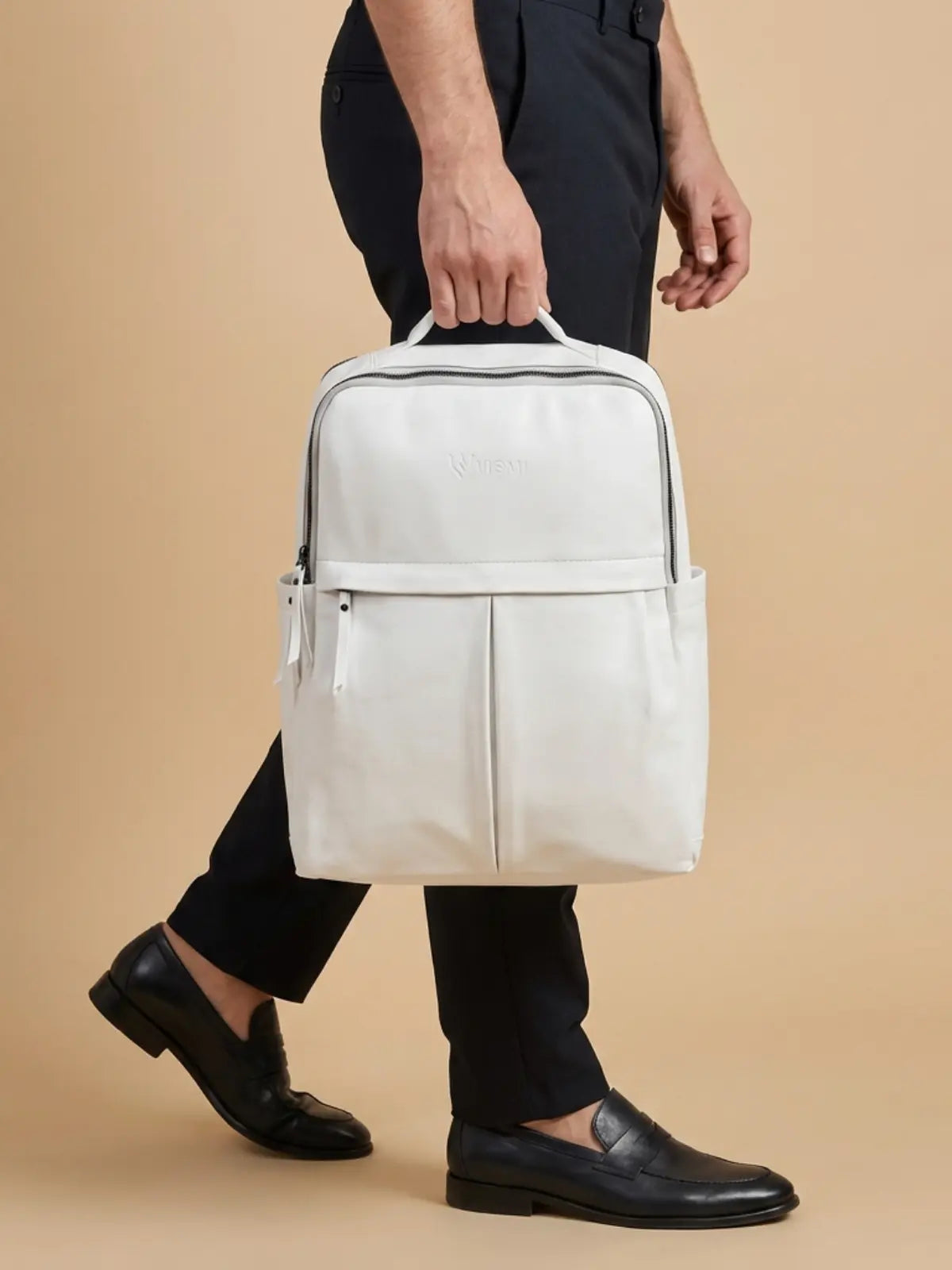 Timeless Voyager Laptop Backpack - White