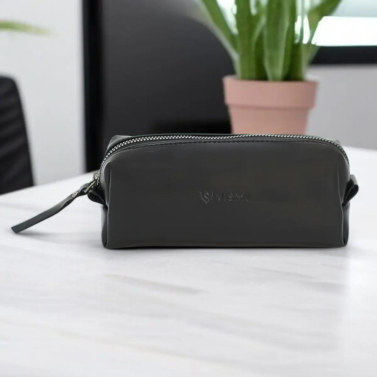 Timeless-Leather-Round-Coin-Pouch-Black