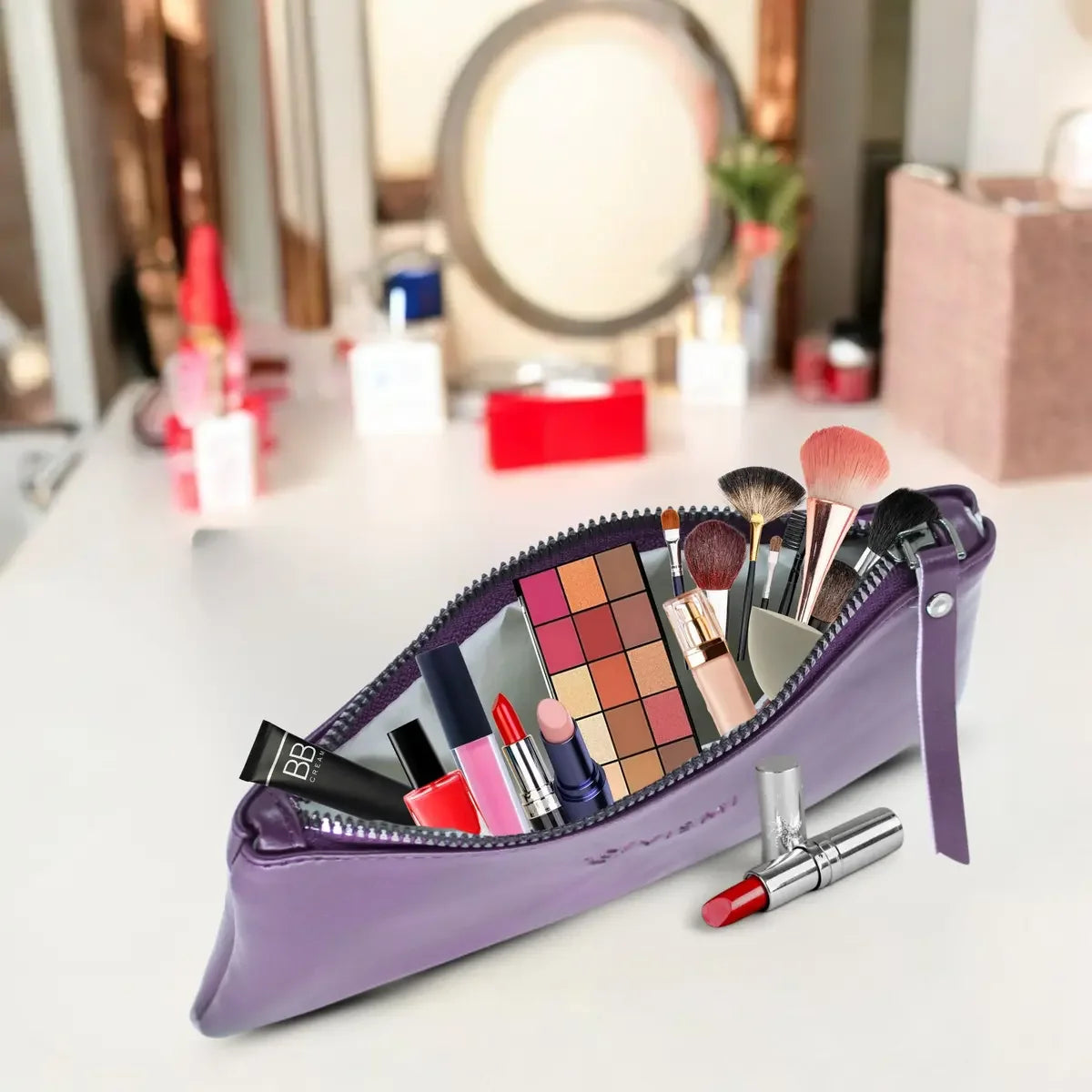 Timeless-Purple-Leather-Wallet-Pouch