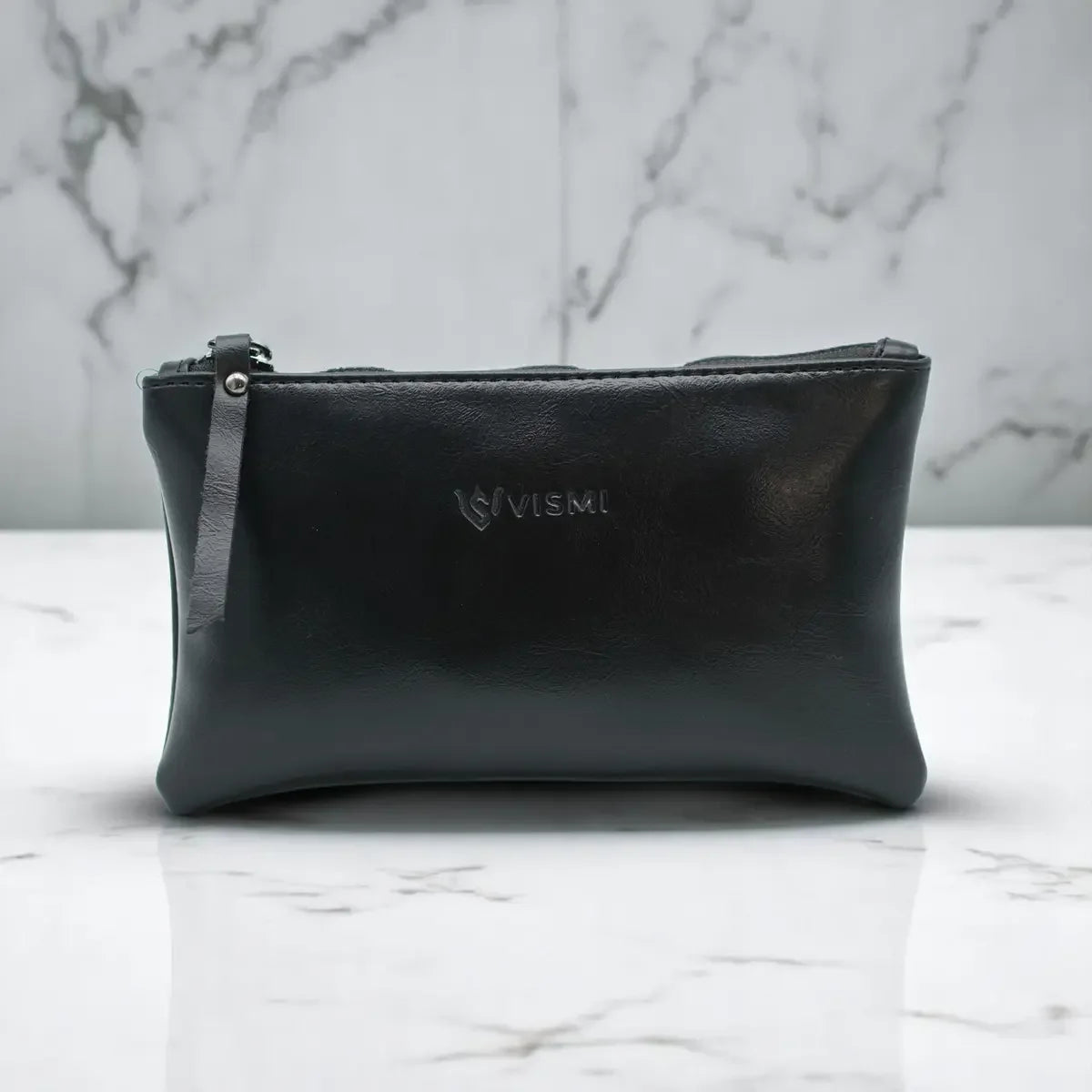 Timeless-Leather-Flat-Pouch-Bag-Black