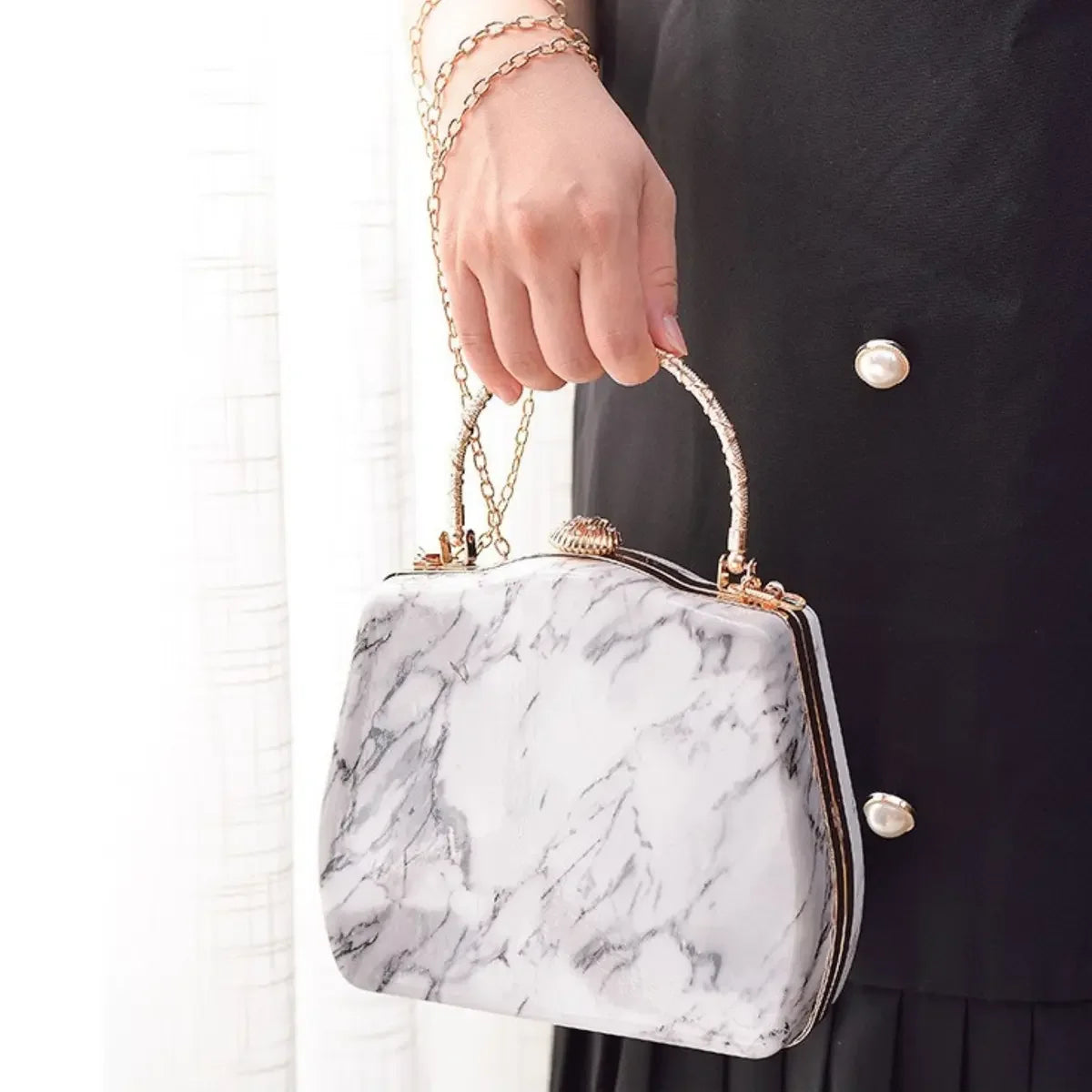 Party-Wear-White-Evening-Bag