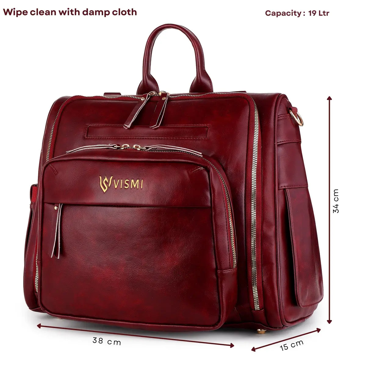 Stylish-Wine-Baby-Diaper-Bag–Timeless-Messenger-Backpack