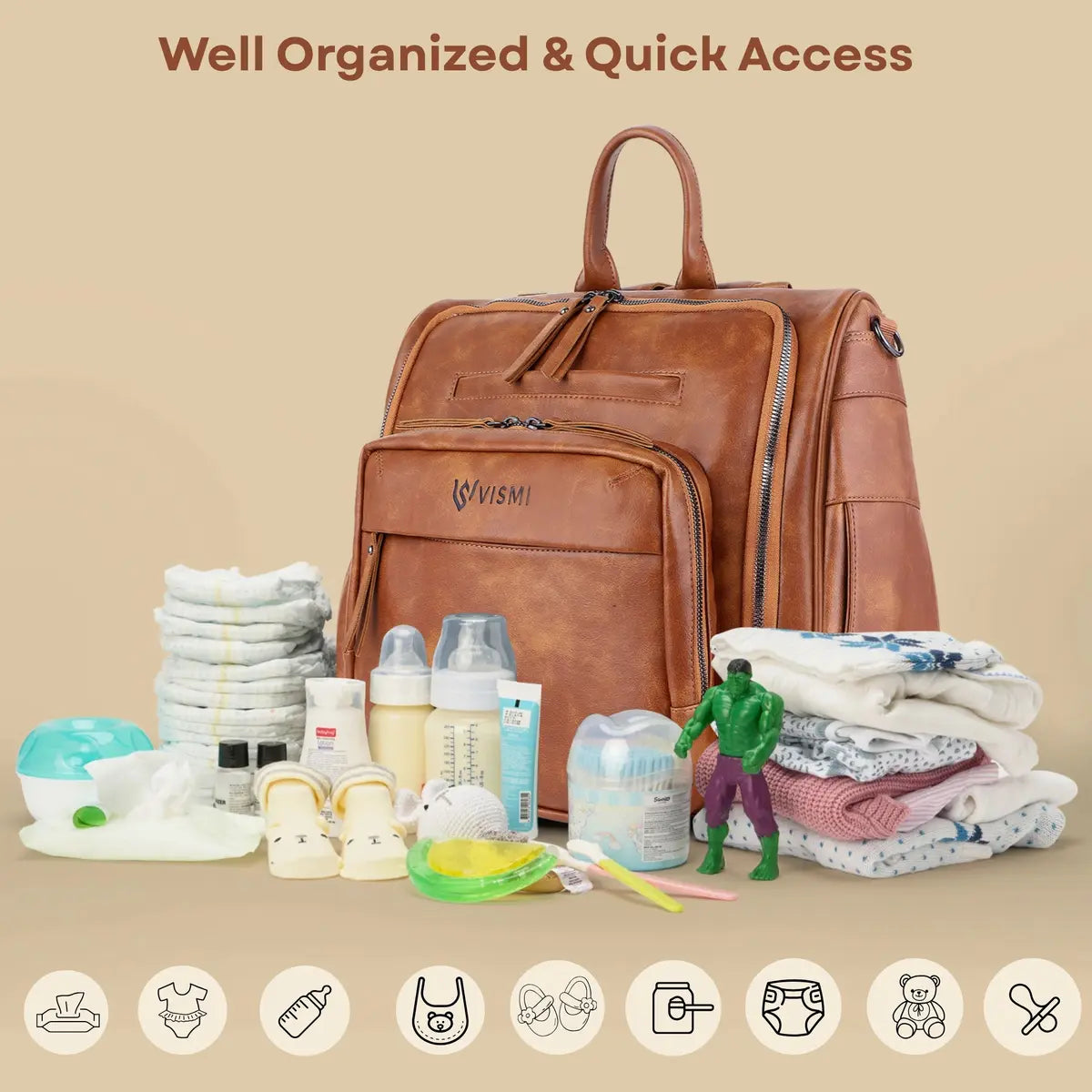 Travel-Friendly-Tan-Diaper-Bag–Timeless-Backpack-Messenger
