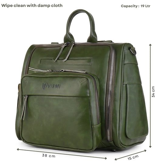 Stylish-Olive-Green-Baby-Diaper-Bag–Timeless-Messenger-Backpack
