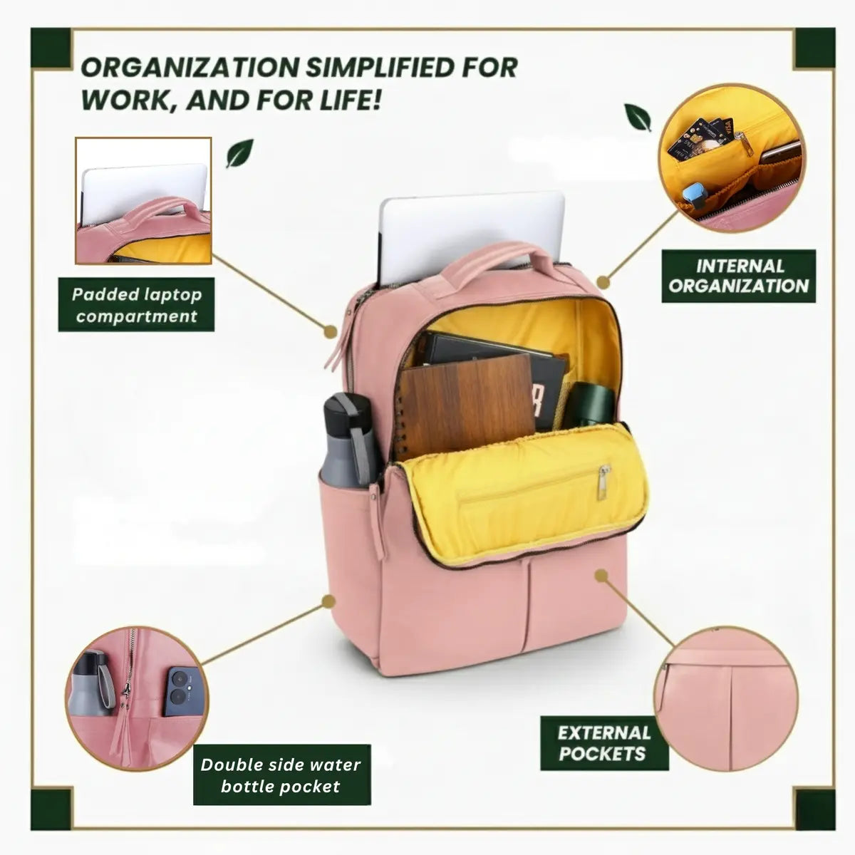 Timeless-Voyager_Backpack_Blush_Pink_Waterproof