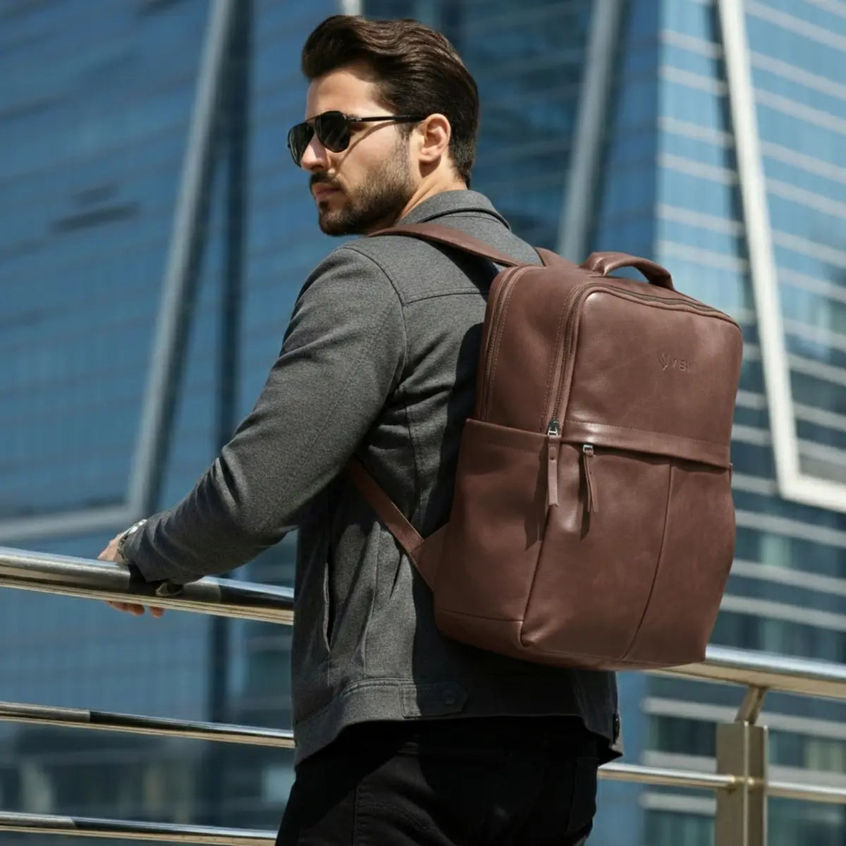 Brown-Timeless-Voyager-Laptop-Backpack-for-Men