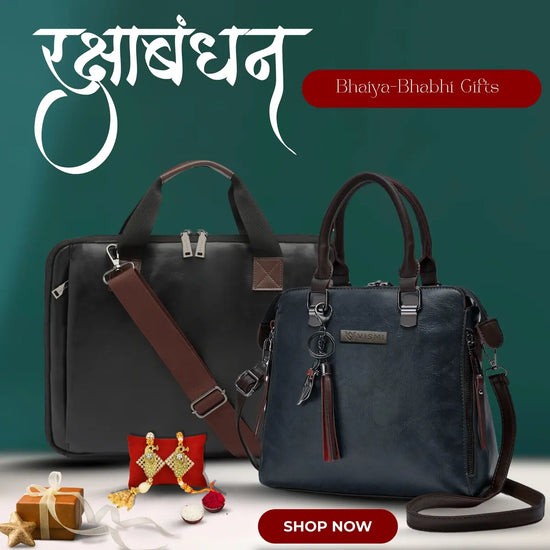 Special Rakhi Gift Combo - Laptop Bag + Satchel Handbag