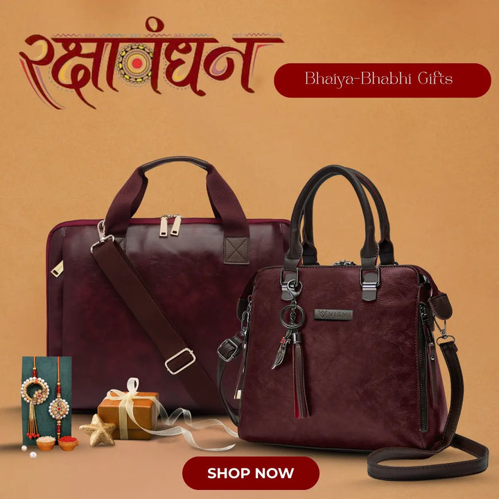 Special Rakhi Gift Combo - Laptop Bag + Satchel Handbag