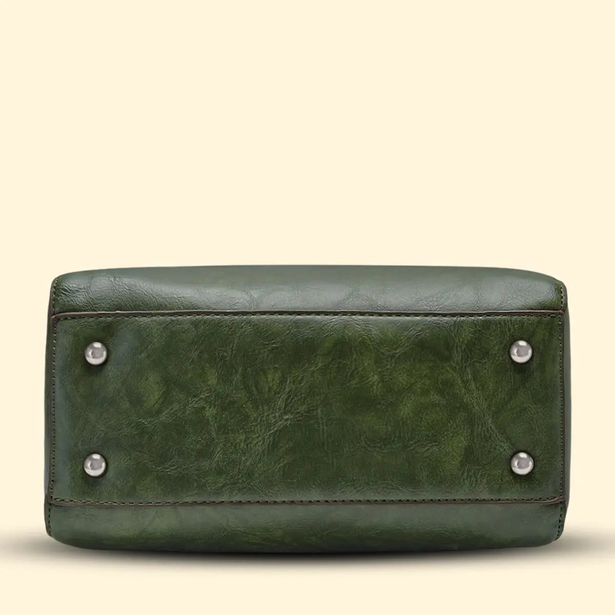 Timeless Elegance Satchel Handbag - Olive Green