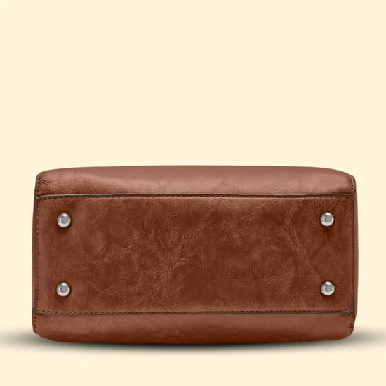 Timeless Elegance Satchel Handbag - Tan