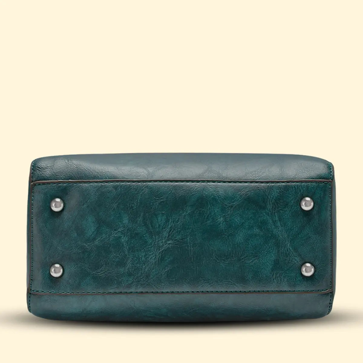 Timeless Elegance Satchel Handbag - Teal blue