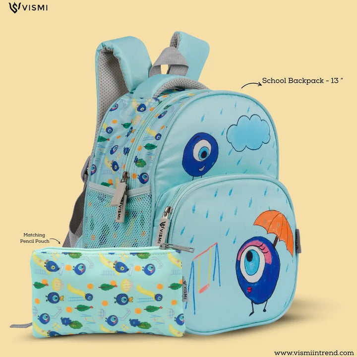 Everyday Essentials Pre School Bag - Evil Eye Blue
