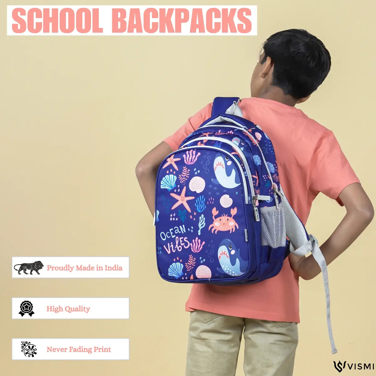 Everyday Essentials Elementary School Bag - Ocean Vibes