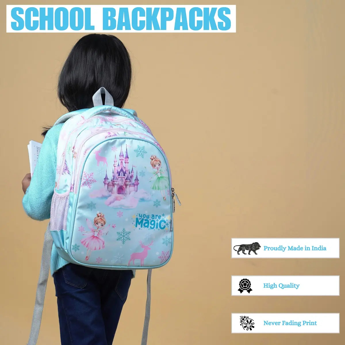 Everyday Essentials Elementary School Bag - Frozen Princess Blue