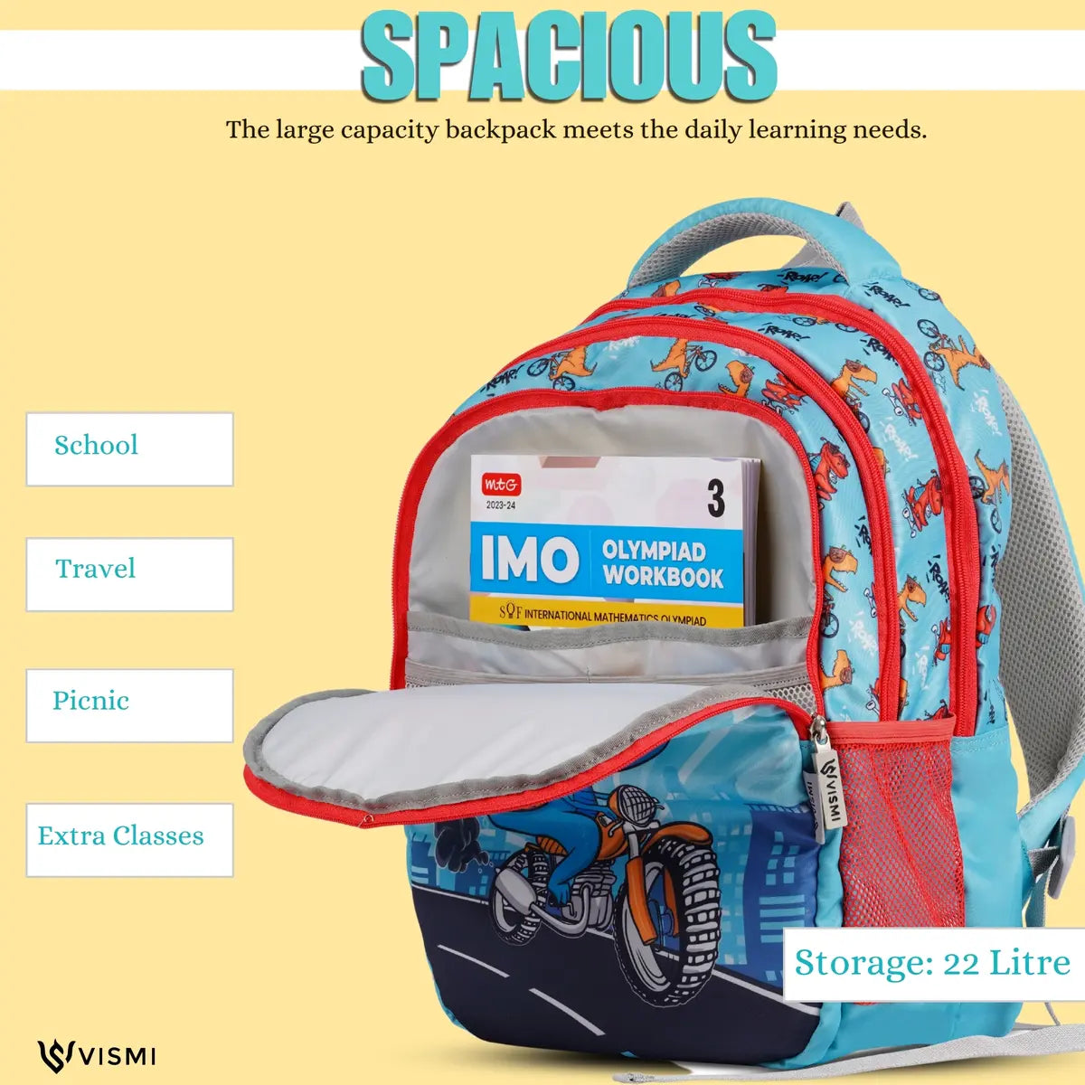 Everyday Essentials Elementary School Bag - Dinosaur